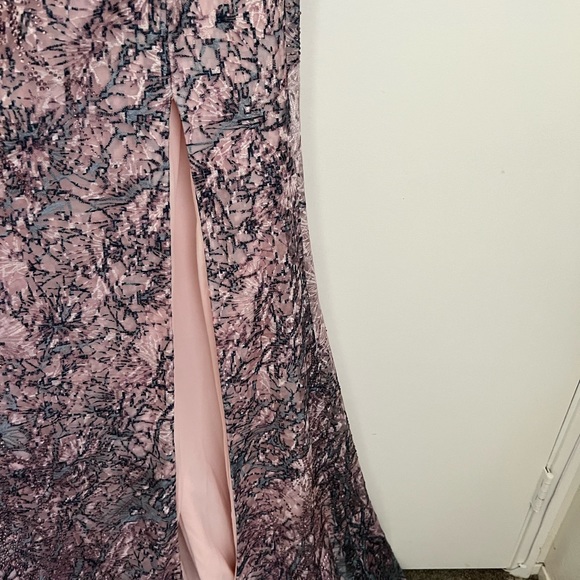 Gorgeous dusty pink evening dress new w no tag never been worn size 16 - Picture 1 of 8